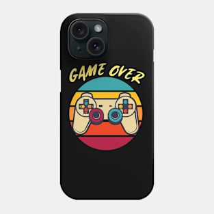 Game Over Vintage Retro Video Game Gaming Sunset Phone Case