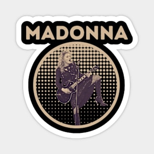 madona || coklat muda retro Magnet