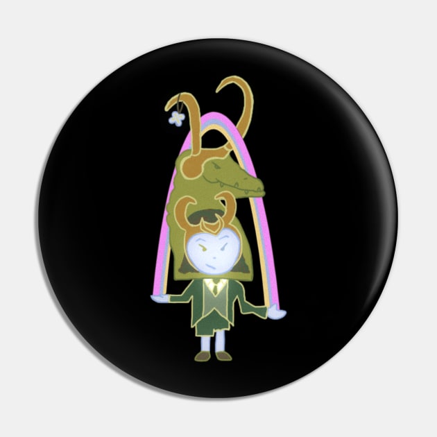 Loki Alligator, Croki Pin by Tapood