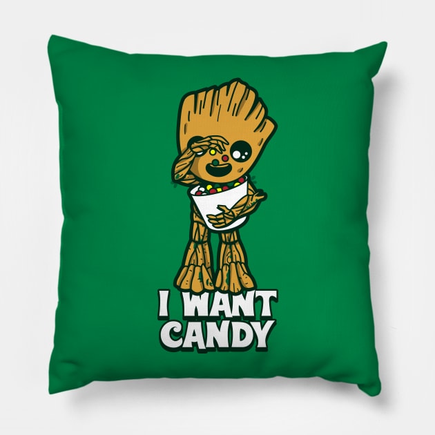 Cute Candy Lover Candy Lover Superhero Funny Meme Pillow by BoggsNicolas