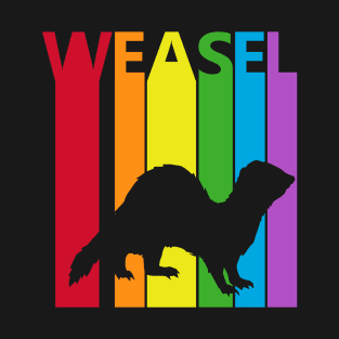 Cute Animal Rainbow Weasel T-Shirt