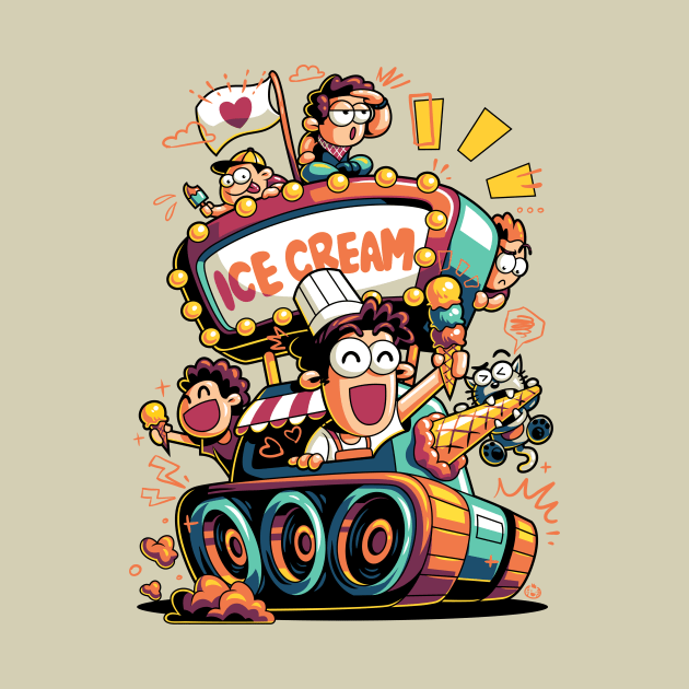 Make Ice Cream Not War by anggatantama