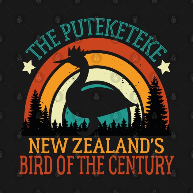 Funny Puteketeke New Zealand's Bird Of The Century Vintage by rhazi mode plagget