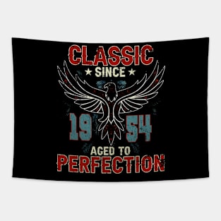 70th Birthday Gift for Men Classic 1954 Aged to Perfection Tapestry