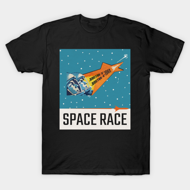 Discover Space Race - Vintage Retro 60s - Nasa - T-Shirt