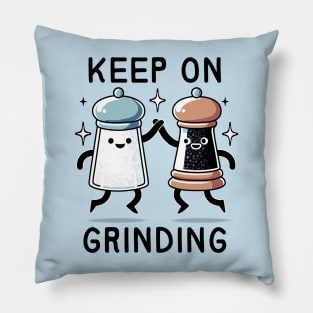 Keep On Grinding: Salt & Pepper Duo Pillow