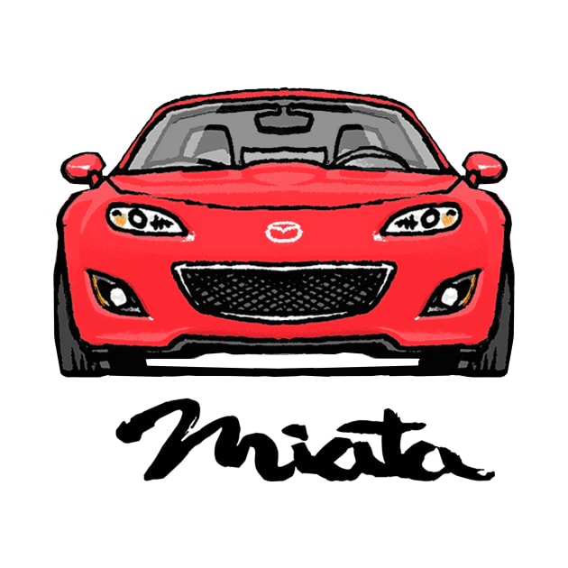 Mazda Mx5 Miata NC2 Red by Woreth