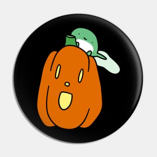 Tadpole and Jack o Lantern Pin