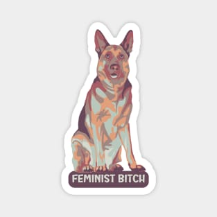 German Shepherd Is A Feminist Magnet