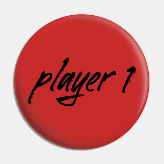 Player 1 Gamer Design Pin by Jahaziel Sandoval