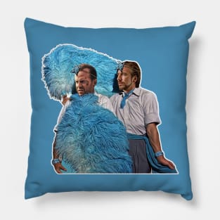 John and Hans Sisters Reprise - White Christmas Mash-Up Pillow