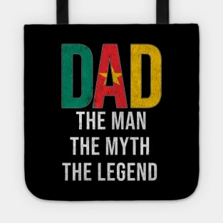 Cameroonian Dad The Man The Myth The Legend - Gift for Cameroonian Dad With Roots From Cameroonian Tote