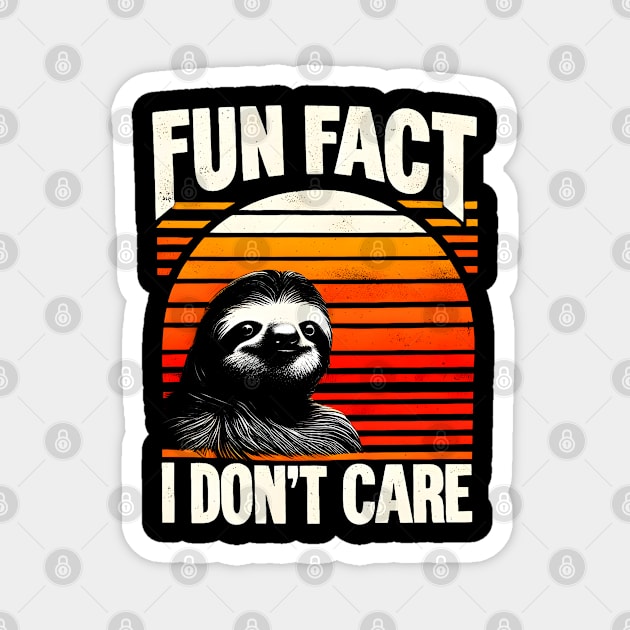 Slothful Sunrise Sarcasm Magnet by MakerMind8.2