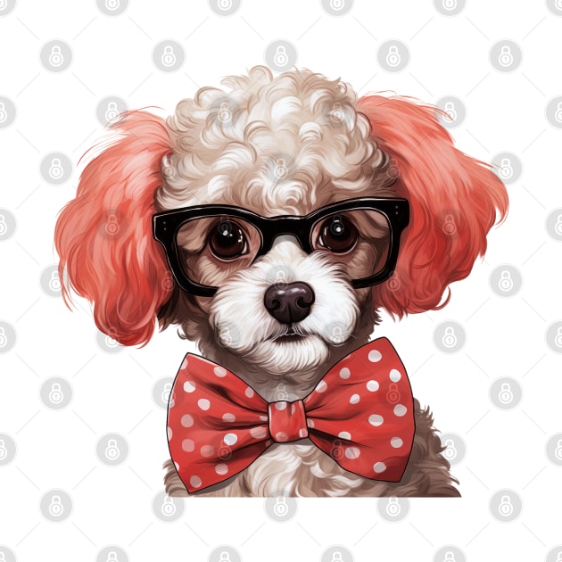 Fancy Poodle Dog by Chromatic Fusion Studio