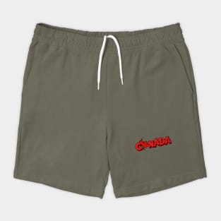 Canada Maple Leaf Middle Finger Elbows Up Shorts