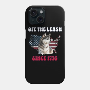 4th of July Independence Day Funny Design for Dog Lovers Phone Case