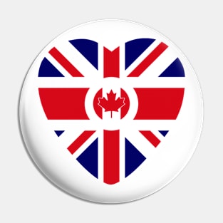 British Canadian Multinational Patriot Flag Series Pin