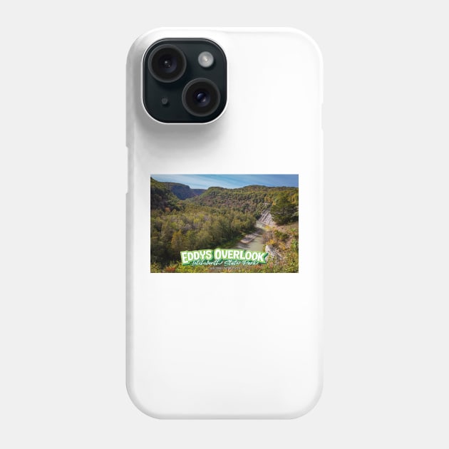 Eddys Overlook Letchworth State Park New York Phone Case by Gestalt Imagery