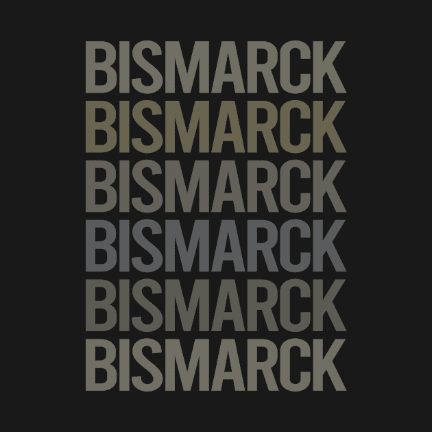 Gray Text Art Bismarck by flaskoverhand