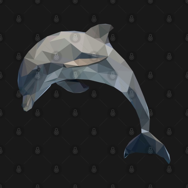 dolphin lowpoly art by Amartwork