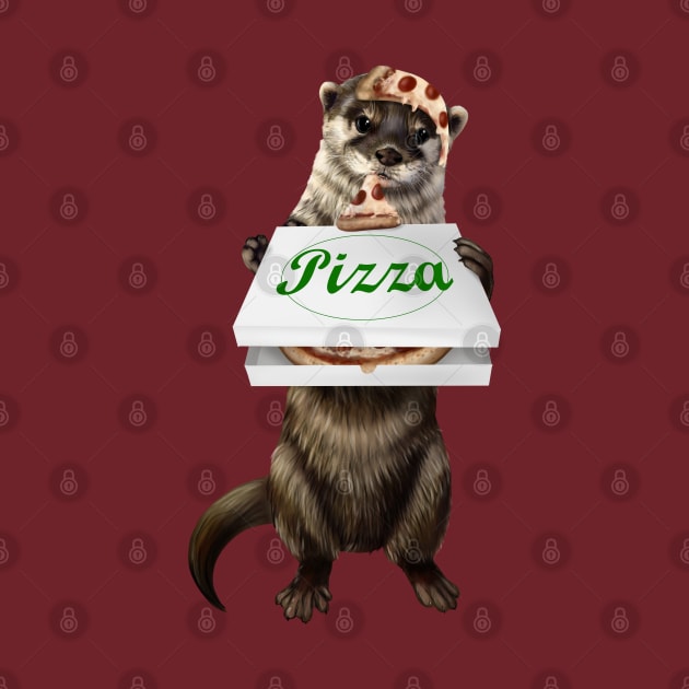 Pizza otter by Mehu Art