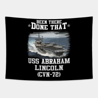 CVN-72 USS Abraham Lincoln T-Shirt Navy Ships Tee Tapestry