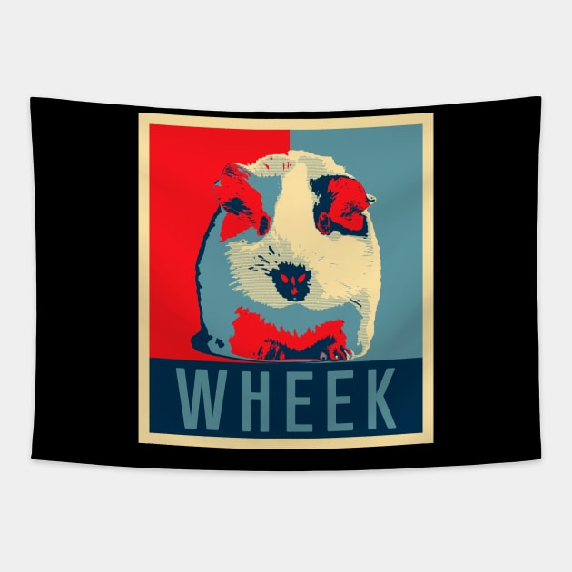 Guinea Pig T-Shirt - Funny Wheek Retro Poster Tapestry by Ilyashop