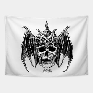 Dragon Skull Warrior Tapestry