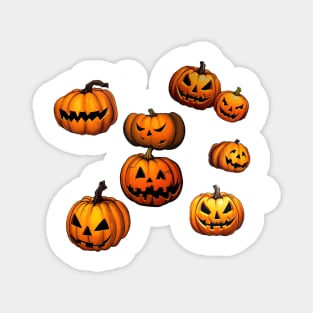 Pumpkins Halloween stikers Magnet