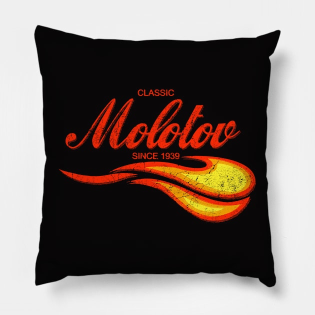 Vintage Classic Molotov Pillow by StudioPM71