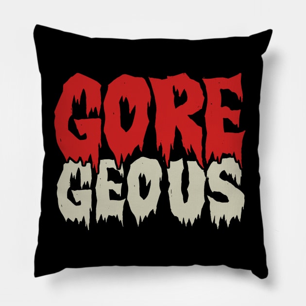 Goregeous - Funny Beautiful Girl Halloween Pillow by Issho Ni