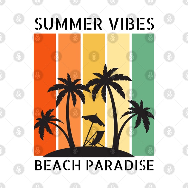 Summer Vibes - Beach Paradise - Palm Trees by BasicallyBeachy