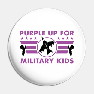 Purple up for Military Kids and Month Of The Military Child Pin