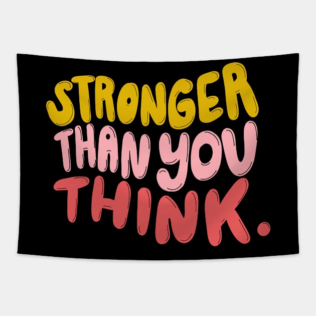 Stronger Than You Think Tapestry by binding classroom