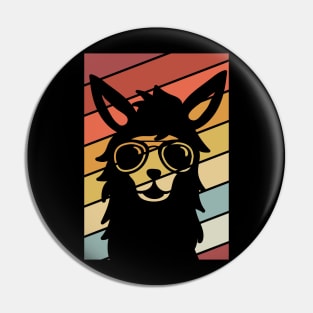 Lama retro summer design Pin