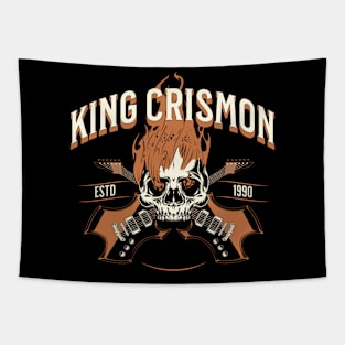 skull of music king crismon Tapestry