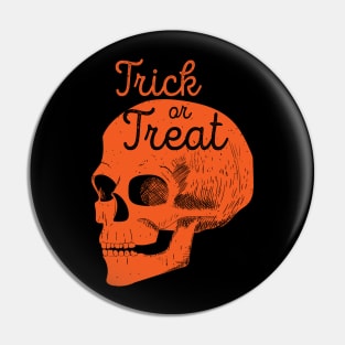 Halloween Skull Trick or Treat (Orange) [HT] Pin