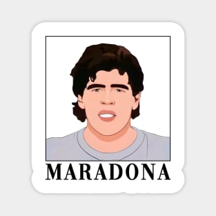 Diego Armando Maradona Cartoon Magnet