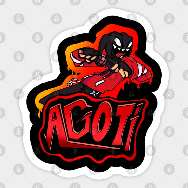 Friday Night Funkin agoti best character fnf' Sticker