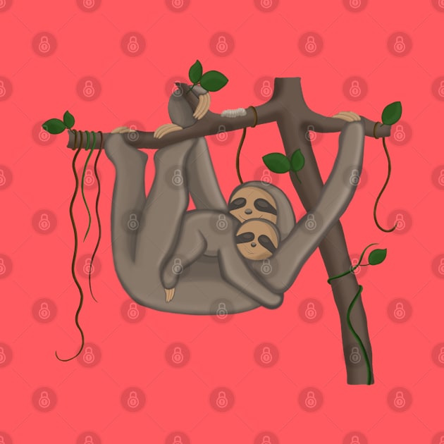 Cute Sloth by valentinahramov