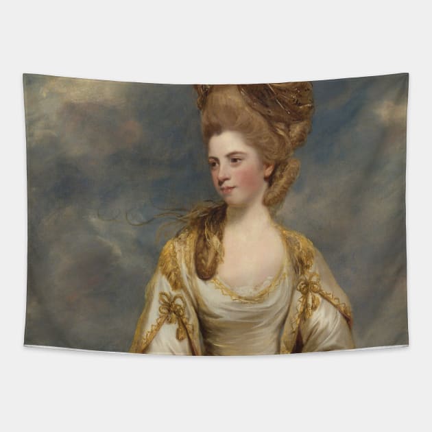 Sarah Campbell by Joshua Reynolds Tapestry by Classic Art Stall