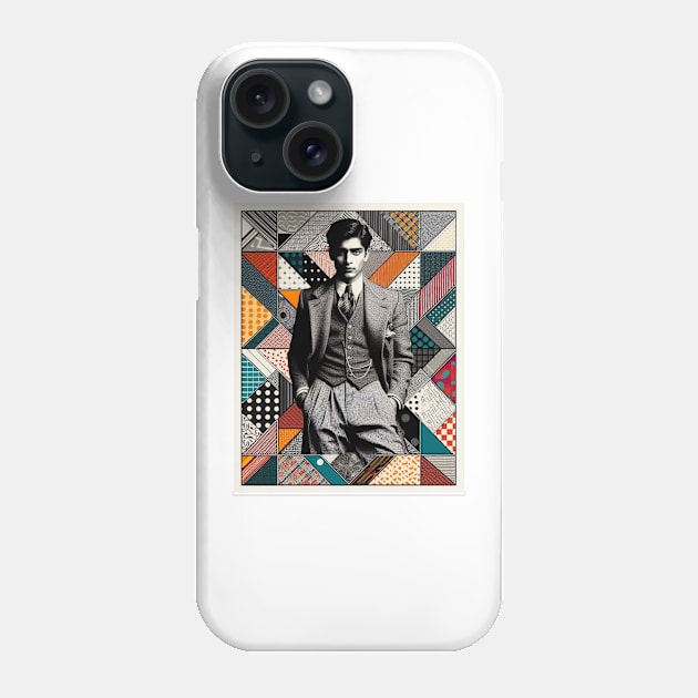 vintage man retro pattern Phone Case by Anthony88