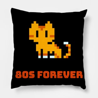 80s Forever Retro 8-bit Cat Pillow