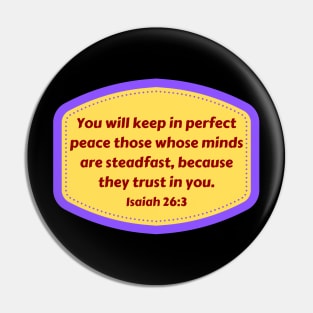 Bible Verse Isaiah 26:3 Pin