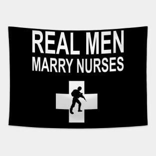 Real Men Marry Nurses Police Tapestry