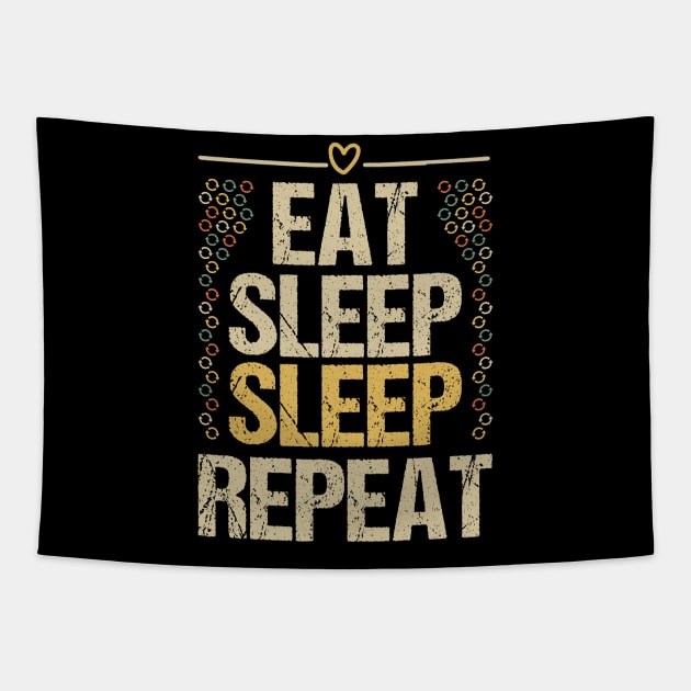 Eat Sleep Math Repeat Tapestry by Tesszero