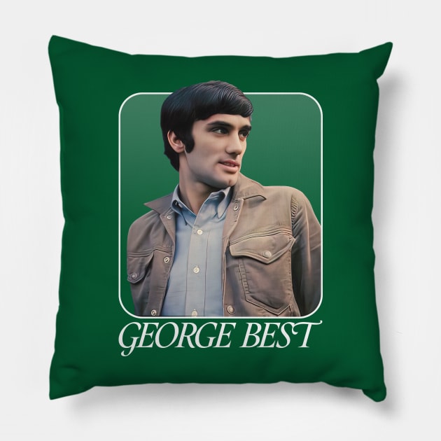 George Best -- 70s Retro Mod Design Pillow by DankFutura