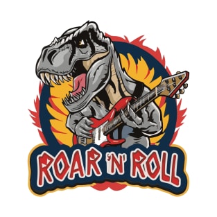 Roar N Roll: T-Rex Takes the Stage T-Shirt