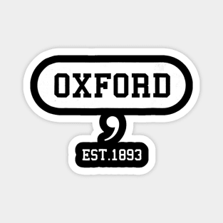 Oxford Comma Tshirt  Funny English Teacher Magnet