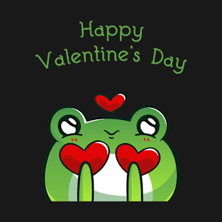 Adorable Happy Valentines Day Frog T-Shirt